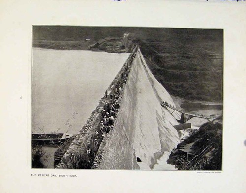 Old antique print - antique, dam