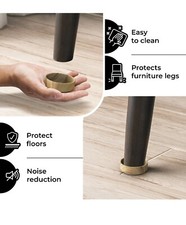 Premium Felt Floor Castors Furniture Cups Chair Protectors Carpet Wooden Table 