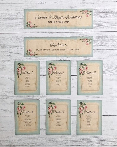 Wedding table plan cards - wedding,