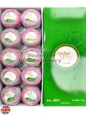 10 x Shade 1335 ANCHOR Pearl Cotton Crochet Balls Size No.8 Thread 85 Meters UK