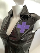 BLACK PVC NURSE  Uniform **LOUIMANE** (PDDP) Postal Delivery Duties Paid To USA