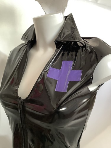 Black pvc nurse - black,