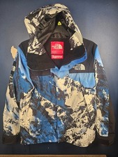  RARE -Supreme x The North Face Mountain Parka – Blue/White Snowy Print, Men’s S