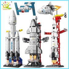 MOC Mini Manned Rocket Model | Space Aviation Aerospace Building Blocks Set