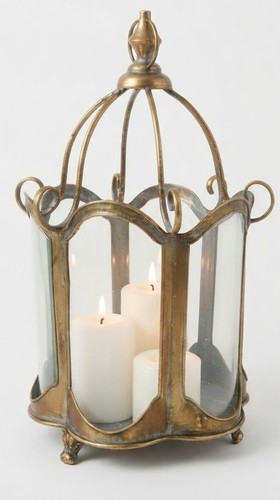 Lantern pillar candle holder - lantern,