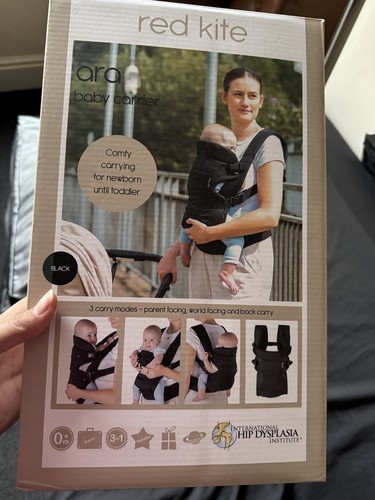 Red kite baby carrier - red, black