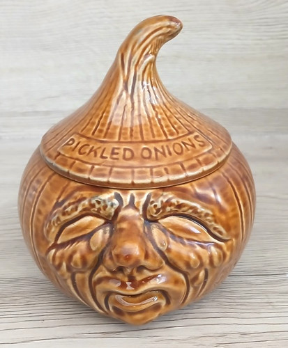 Vintage ceramic pickled - vintage, onion