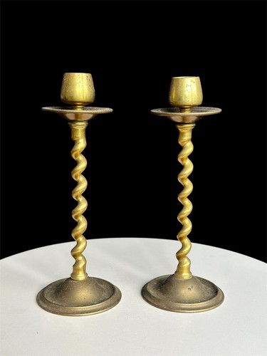 Vintage brass barley twist - vintage,