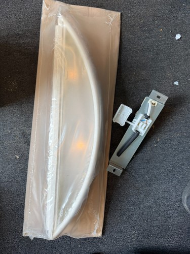 White plaster wall light - white, as