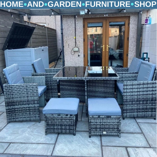 Seater rattan dining set - rattan,