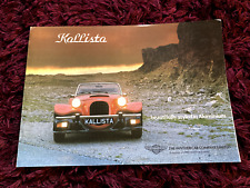 Panther Kallista Brochure c1982 - UK Issue