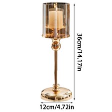 Tall Glass Pillar Candle