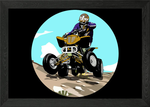 Quad bike atv - quad, framed