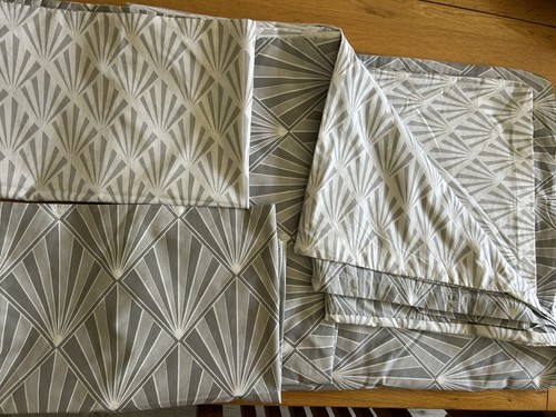 Next geometric double duvet - double,