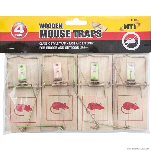 Wooden mouse traps heavy - wooden,