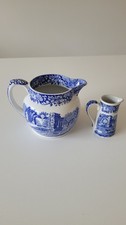 Spode large and small milk jug