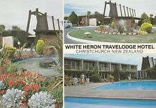 CHRISTCHURCH, WHITE HREON TRAVELODGE HOTEL, New Zealand - Vintage POSTCARD