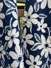 Vintage 2x 1960s Terry Towelling Printed Fabric