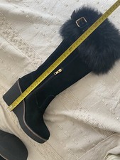 UGG® Fur Black Long Buckle
