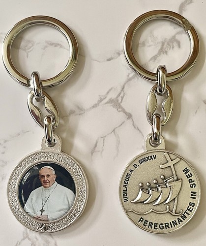 Pope francis medal key - pope, ring