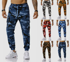 Mens Cargo Joggers Elasticated