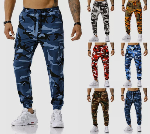 Mens cargo joggers elasticated - mens,