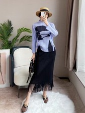 Pleats Please Issey Style Pleated Long Sleeve Top with Geometric Pattern