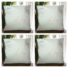 Set of 4 - Luxury Quality Duck Egg Green Damask Embossed Cushion Covers 18" 45cm