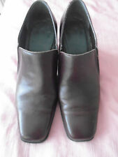 Burgundy trouser shoe/boot: M&S: Ladies leather Size 4.5 /37: 2.5" heel.