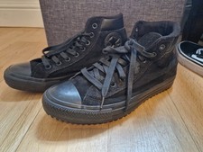 Converse Allstar Sneakers UK Size 8 Black Trainers High Tops Hi Tops Unisex