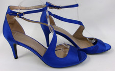 Dream Pairs Blue Satin Ankle