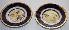 Pair ofThe Art of Chokin  Collectors Plate - 24K Gold Trim Birds 