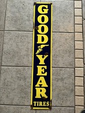 Old style-porcelain look Goodyear motorcycle tires service station dealer sign