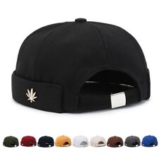 Men's Womens Beanie Hats Brimless Hat Hip-hop Rolled Cuff Skullcap Sailor Caps