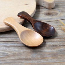  3 Pcs Wooden Salt Spoon Child Small Ice Cream Scoop Sugar Miniature Spoons