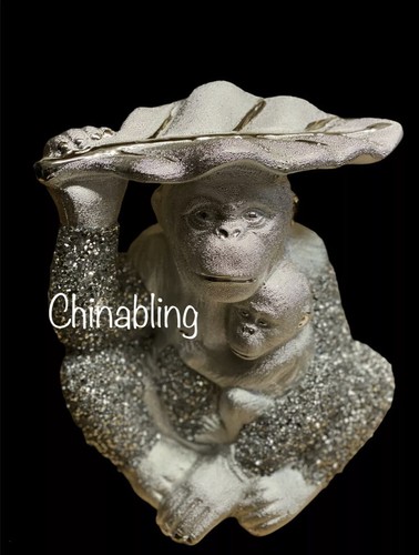 Silver gorilla with - , baby