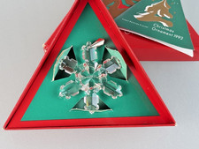 Swarovski Crystal "1992 ANNUAL CHRISTMAS ORNAMENT/STAR" Original Box & Cert