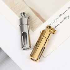 Necklace Cylinder Glass Tube Cremation Urns Perfume Vial Pendant Wishing Bottle