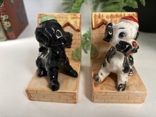 Pair Vintage Spaniel Dog