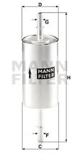 Fuel filter In-Line Filter WK