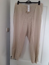 Ladies Beige Trousers Size 20