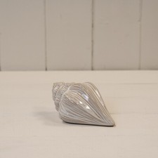 Glazed Ceramic Textured Ornaments - Beach Shell Lighthouse Bathroom Home Decor