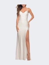 La Femme White Cross Back