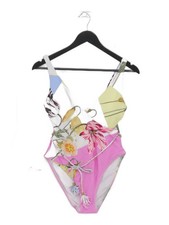 Ted Baker high leg plunge belted one-piece swimsuit in multi RRP £90