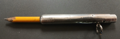 Antique silver pencil holder - antique,
