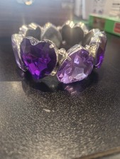 large heart-shaped purple