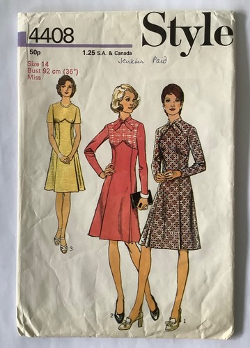 Style 4408 sewing pattern - style, 70s