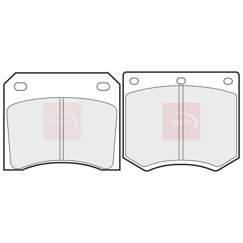 Apec front rear pads fits - &,