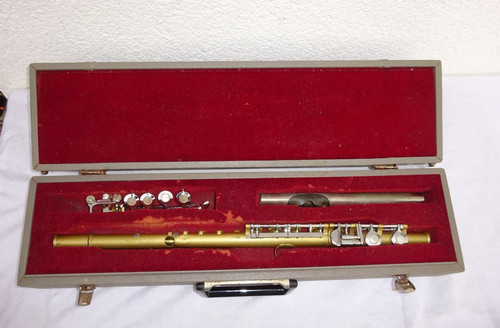 Vintage flute metal - flute, approx