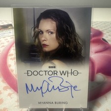 Doctor Who autograph card Myanna Buring as Scooti Manista